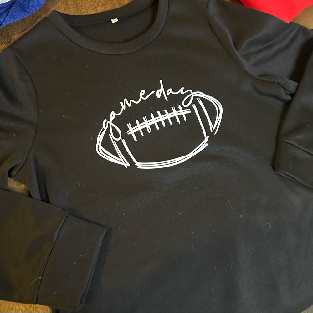 Women’s Black Football 'Gameday' Sweatshirt